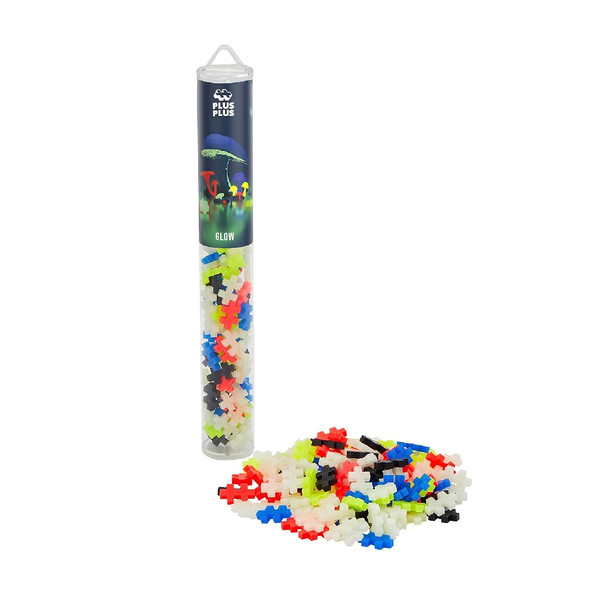 Plus Plus Tube Glow Mix 100 Piece Construction Set