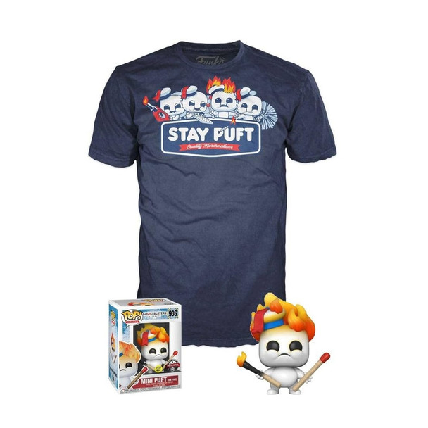 Funko Pop Ghostbusters Afterlife Mini Puft With Small T-Shirt Figure 936