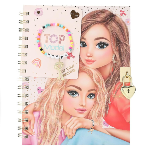 Topmodel Diary With Padlock And Bracelet