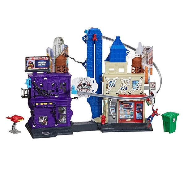 Spiderman Venomversus 4 Web City Playset