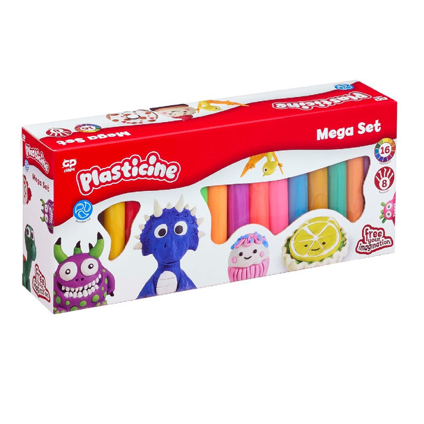 Plasticine Mega Refill With 16 Colours & Tool