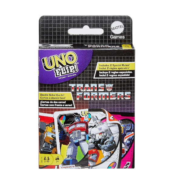 Uno Flip Transformers Themed Family Fun Card Game