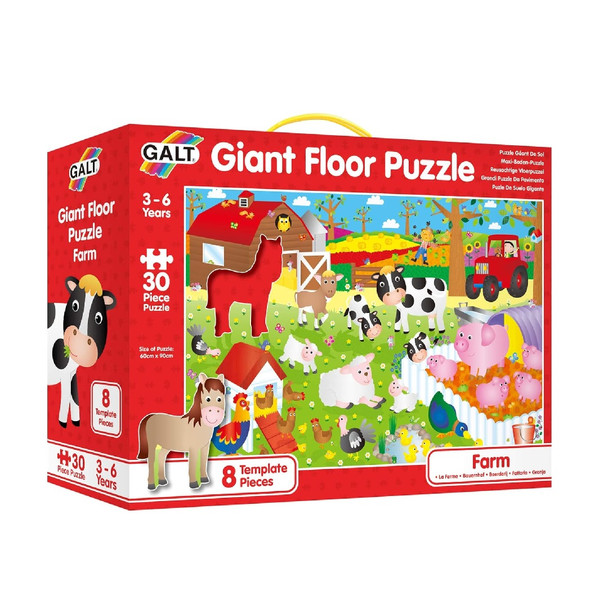Galt Childrens Giant Farm Themed 8 Piece Floor Puzzle