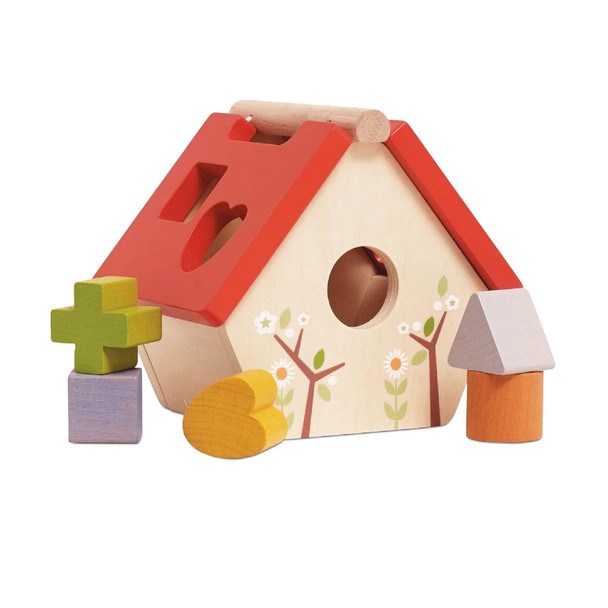 Le Toy Van Woodland Bird House Shape Sorter 9 Piece Activity Toy