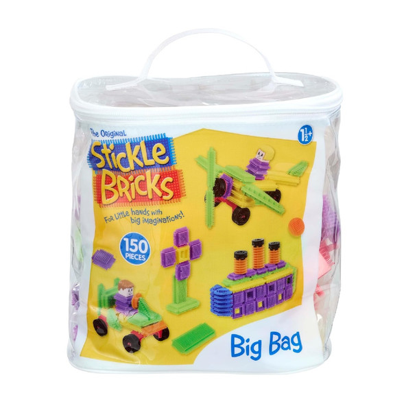 Stickle Bricks Big Bag Of Assorted Construction Bricks