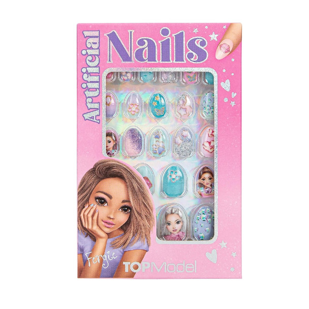 Topmodel Artifical Nails Glitter Beauty And Me Assorted Colour Designs