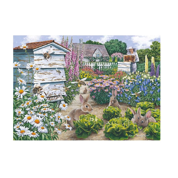 House Of Puzzles Honey Bunnies 500 Piece Jigsaw Puzzle