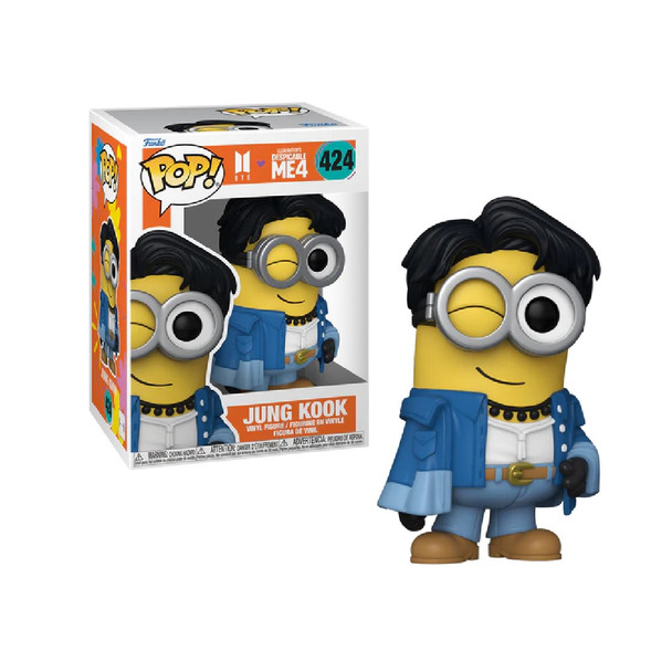 Funko Pop Rocks Minions X BTS Jung Kook Figure 424