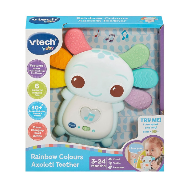 Vtech Rainbow Colours Axolotl Teether Interactive Toy