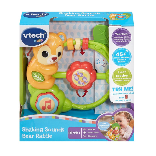 Vtech Shaking Sounds Bear Rattle Interactive Toy
