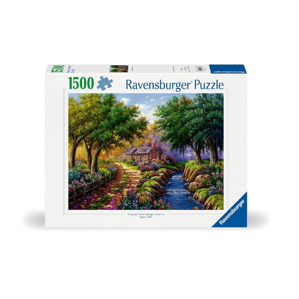 Ravensburger Cottage By The River 1500 Piece Jigsaw Puzzle
