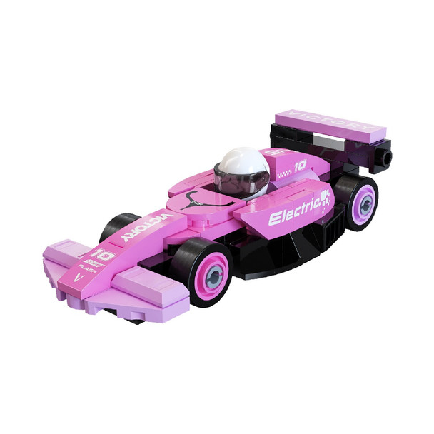 Cada Mini Pink Circuit Racing Car - 70 Piece Construction Set