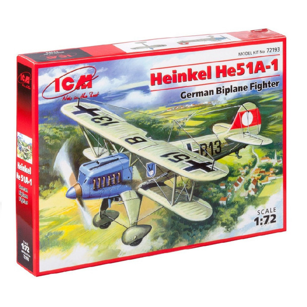 ICM Heinkel He 51A-1 German Biplane Fighter