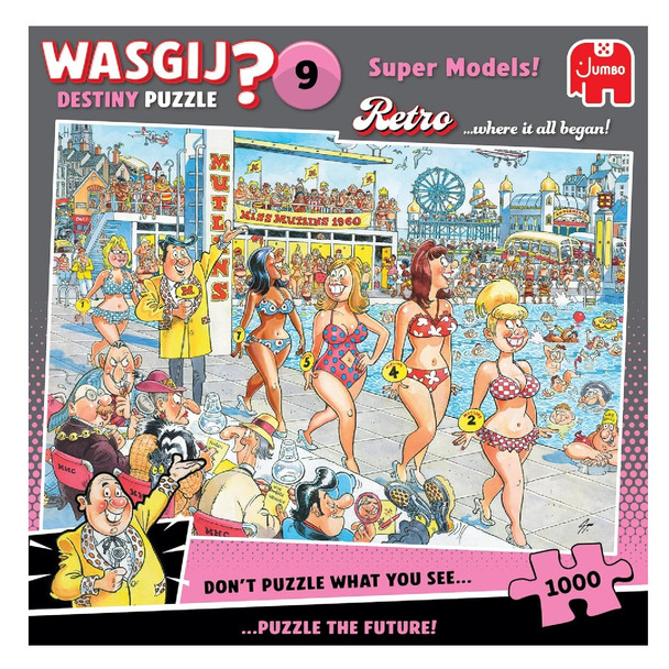 Wasgij? Retro Destiny 9 Super Models! 1000 Piece Jigsaw Puzzle