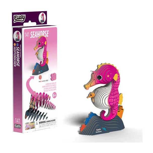 Eugy Seahorse 3D Model Craft Kit