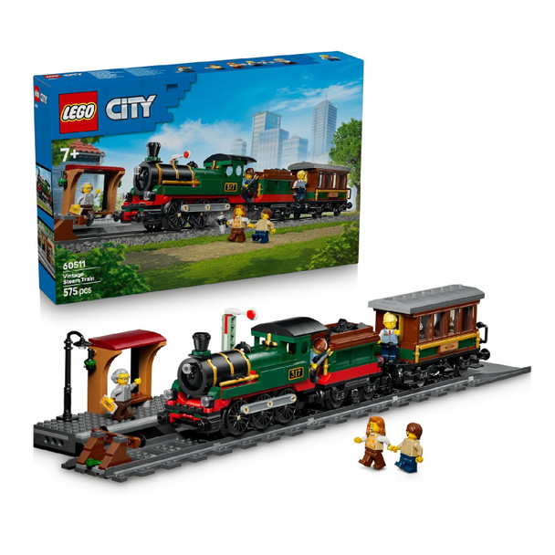 Lego City Trains Vintage Steam Train
