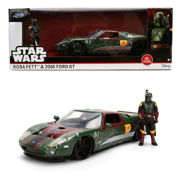 Star Wars Boba Fett 2005 Ford Gt W/Fig 1:24