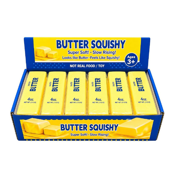 Yellow Butter Medium Slow Rising Squeezy Squishy