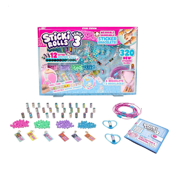 Sticki Rolls Sticki Station S3, Wearable Shareable Sticker Jewellery Kit
