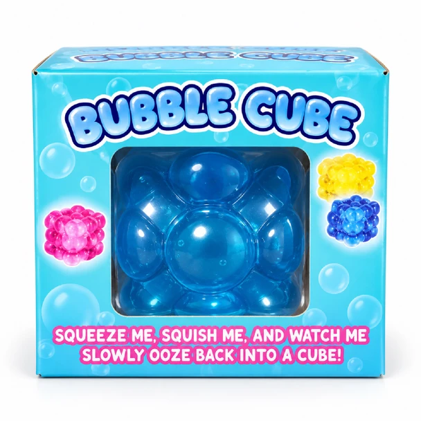 Squish Bubble Cube Squishy Toy