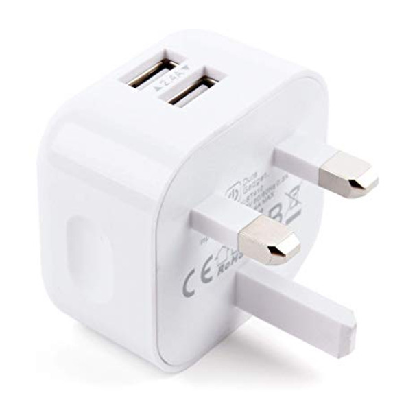 IGear UK 3 Pin Plug Double USB Charger