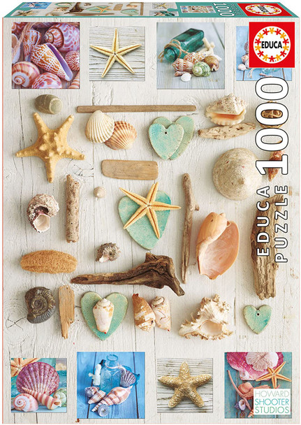 Educa Borras Seashells Collage 1000 Piece Jigsaw Puzzle