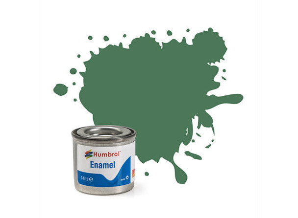 Humbrol Enamel Paint 14ml No 101 Mid Green - Matt