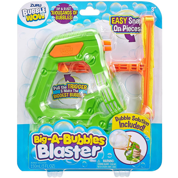 Zuru Big-A-Bubbles Blaster With Solution