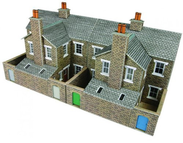 Metcalfe Po277 00/H0 Low Relief Stone Terraced House Backs