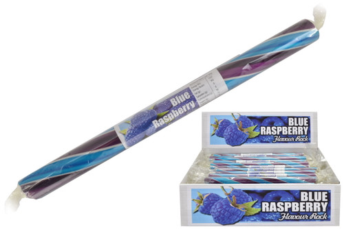 Blue Raspberry Stix Pack of 20 Medium Flavoured Rock Sticks - Blue Raspberry