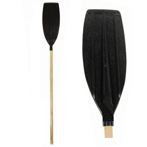 Oar Shell 120cm Wood Shaft Plastic Blade Oar - One Oar Supplied