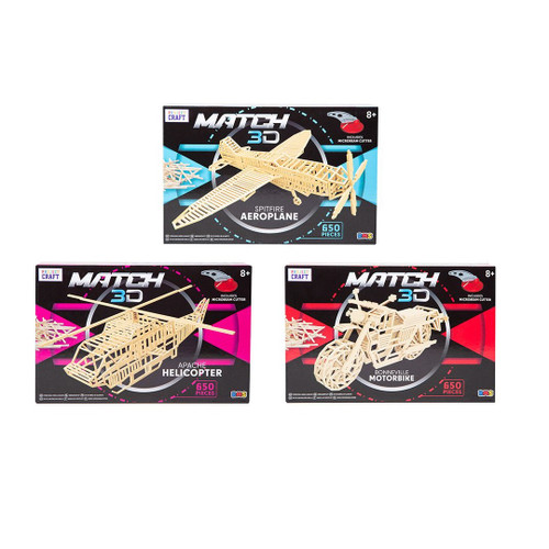 Grafix Matchstick Construction Set Assortment