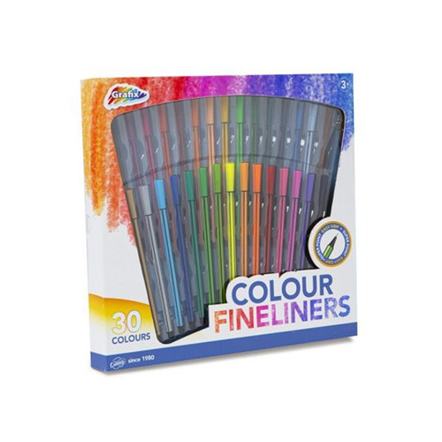 Fine Liners Kit 30 Colour Fineliners Set