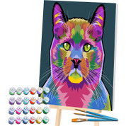 Splat Planet Cat Paint By Numbers Art Kit