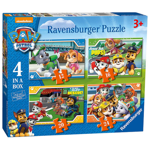 Ravensburger Paw Patrol 4 in a Box (12, 16, 20, 24 Piece) Jigsaw Puzzles