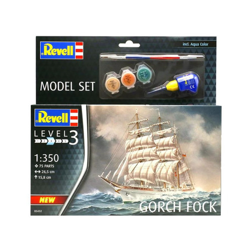 Revell 65432 Gorch Fock 1:350 Model Gift Set
