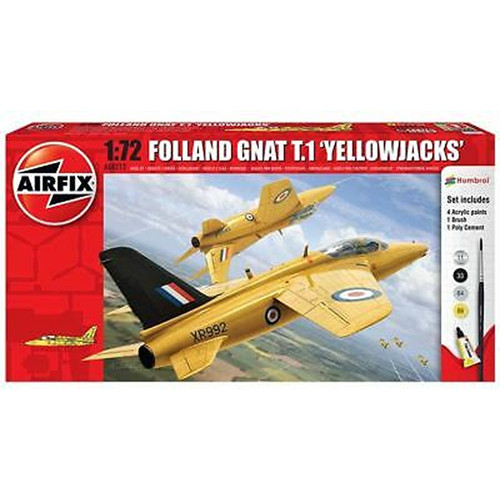 Airfix A68213 1 72 Folland GNAT T 1 Yellowjacks Starter Set Model Kit airfix-a68213-1-72-folland-gnat-t-1-yellowjacks-starter-set-model-kit