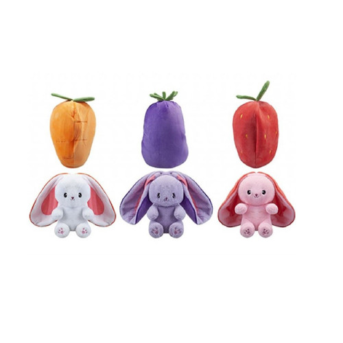 Zippy Rabbit Zippy Reversible Food Bunny 25cm Plush Assortment