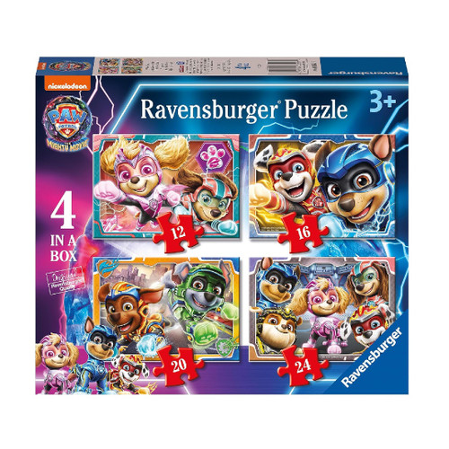 Ravensburger Paw Patrol The Mighty Movie 4 In A Box Childrens Jigsaw ...