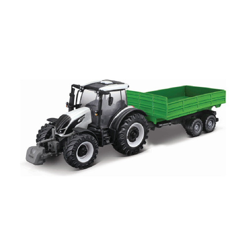 Bburago 10Cm Valtra M2Q Tractor With Tipping Trailer