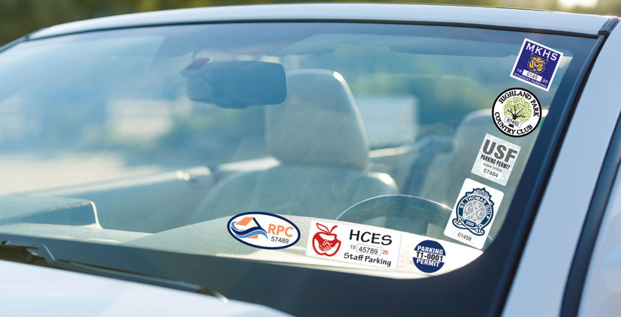 Parking Permit Decals & Clings