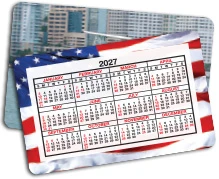 2027 plastic calendar cards