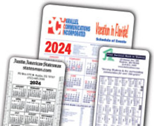 printed plastic calendars