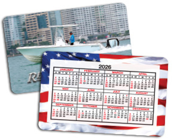 2026 plastic calendar cards