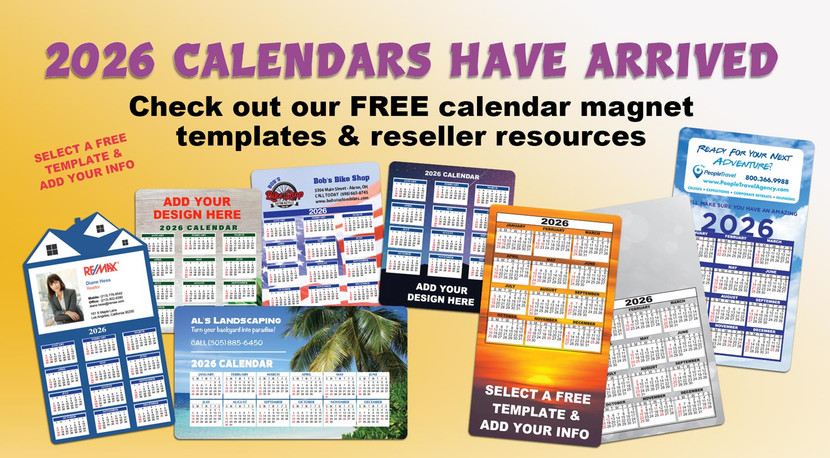 2026 Calendar Magnets Have Arrived - Order Early!