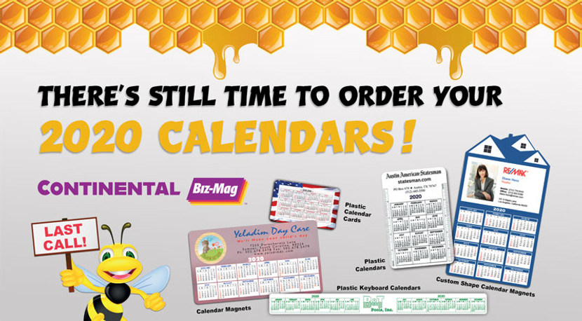 Last call for 2020 promotional calendars