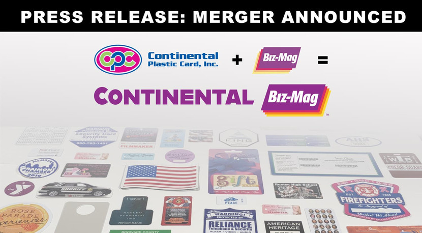 Merger Announced: Continental Plastic Card and Biz-Mag Become Continental BizMag