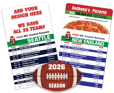 2026 football schedule magnets