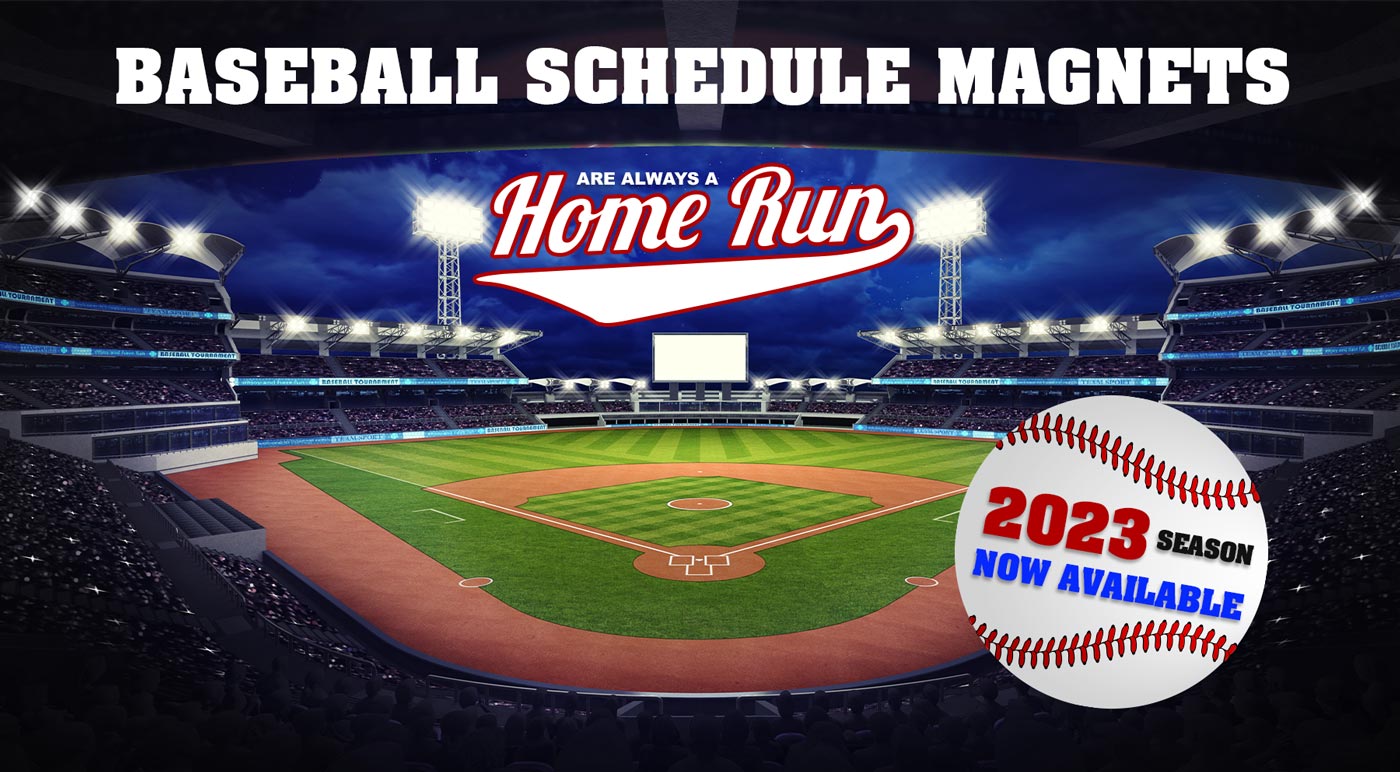 Magnetic MLB Team Schedules  Order Customizable Baseball Team