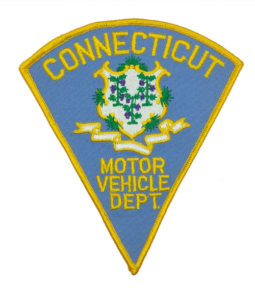 Motor Vehicle Dept. Police Patch (light blue) (CT)